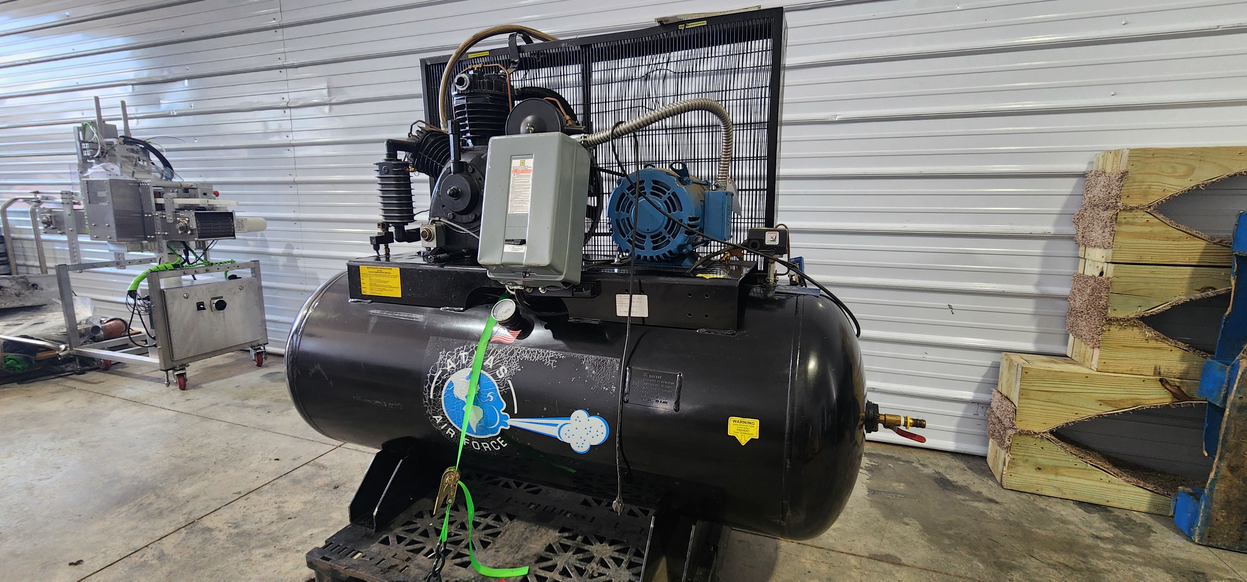 🔥 Atlas Air Force AF-10P 10HP 120 Gal Air Compressor w/ Plus Package (37 CFM)