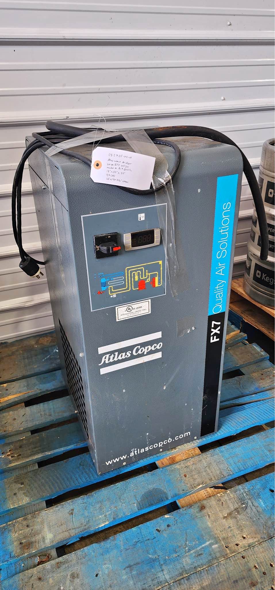 Atlas Copco FX7 (E6) FC Refrigerated Air Dryer – 115V, (single phase)