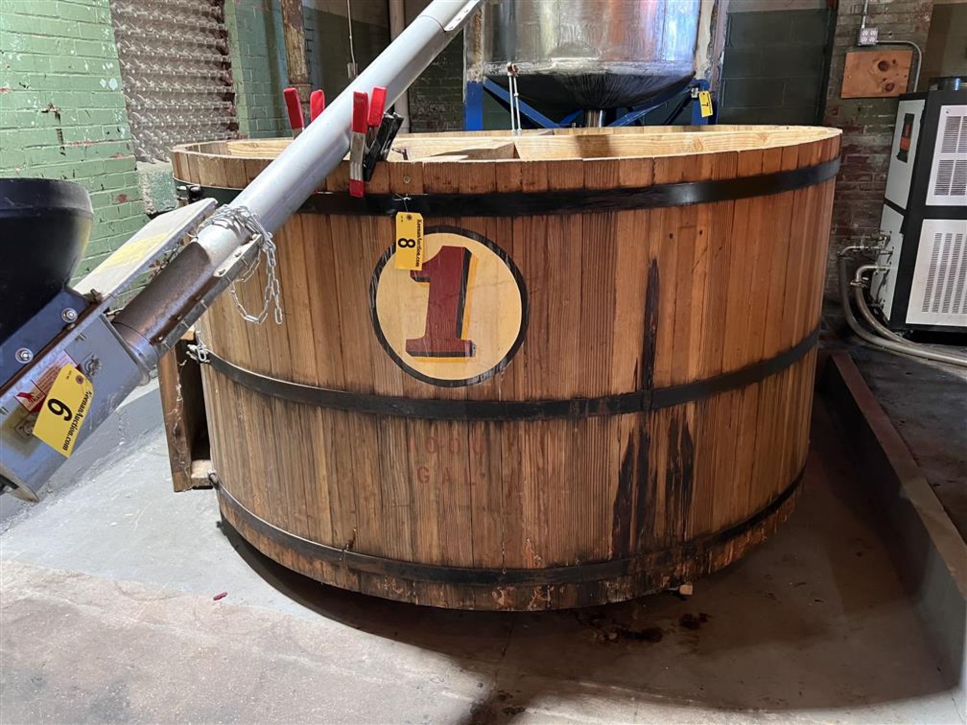 Bad Ass Distilling 1000 gallon wooden open top fermenter!
