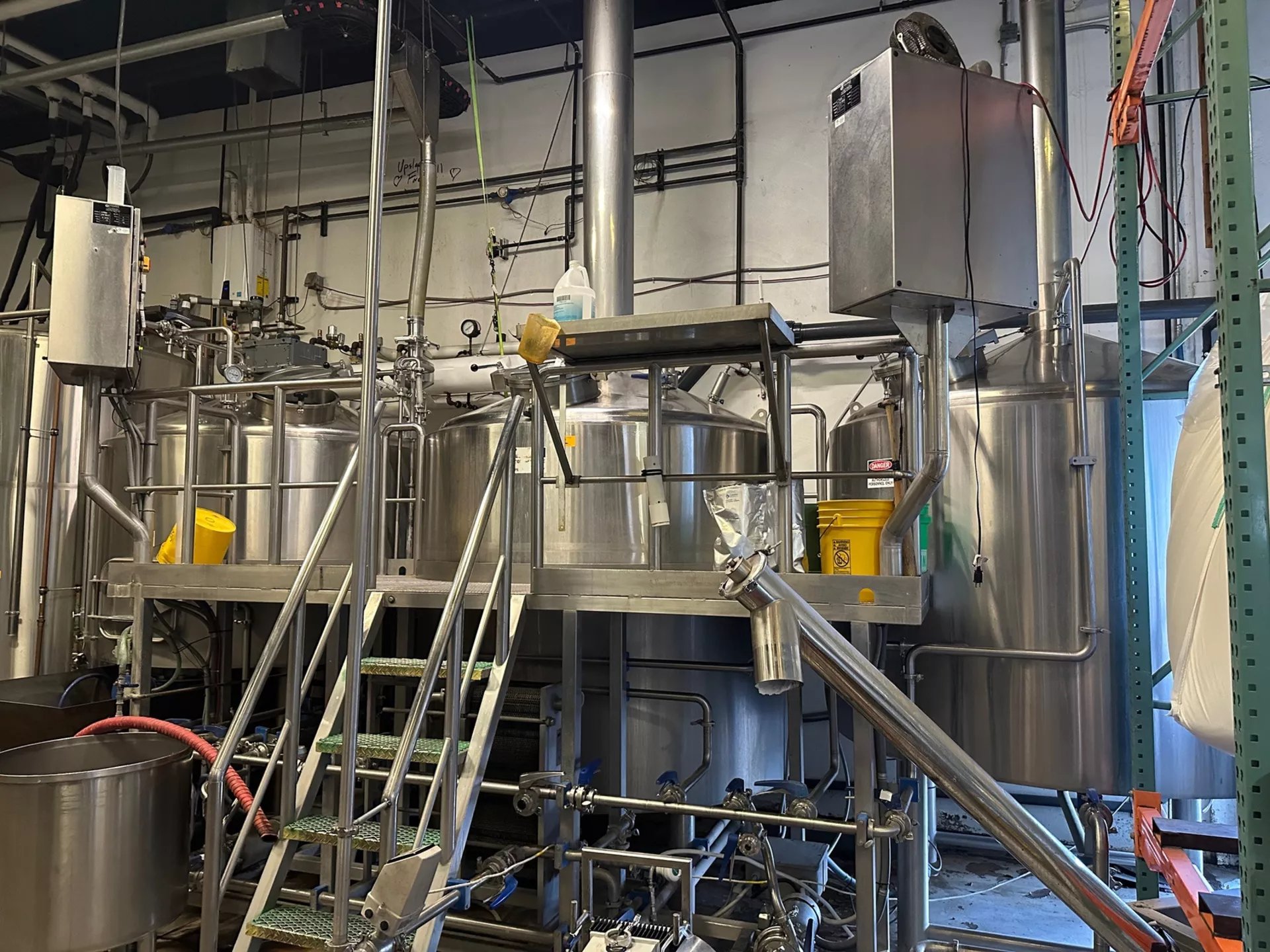 30 BBL 3-Vessel Premier Stainless Brewhouse β Steam Jacketed