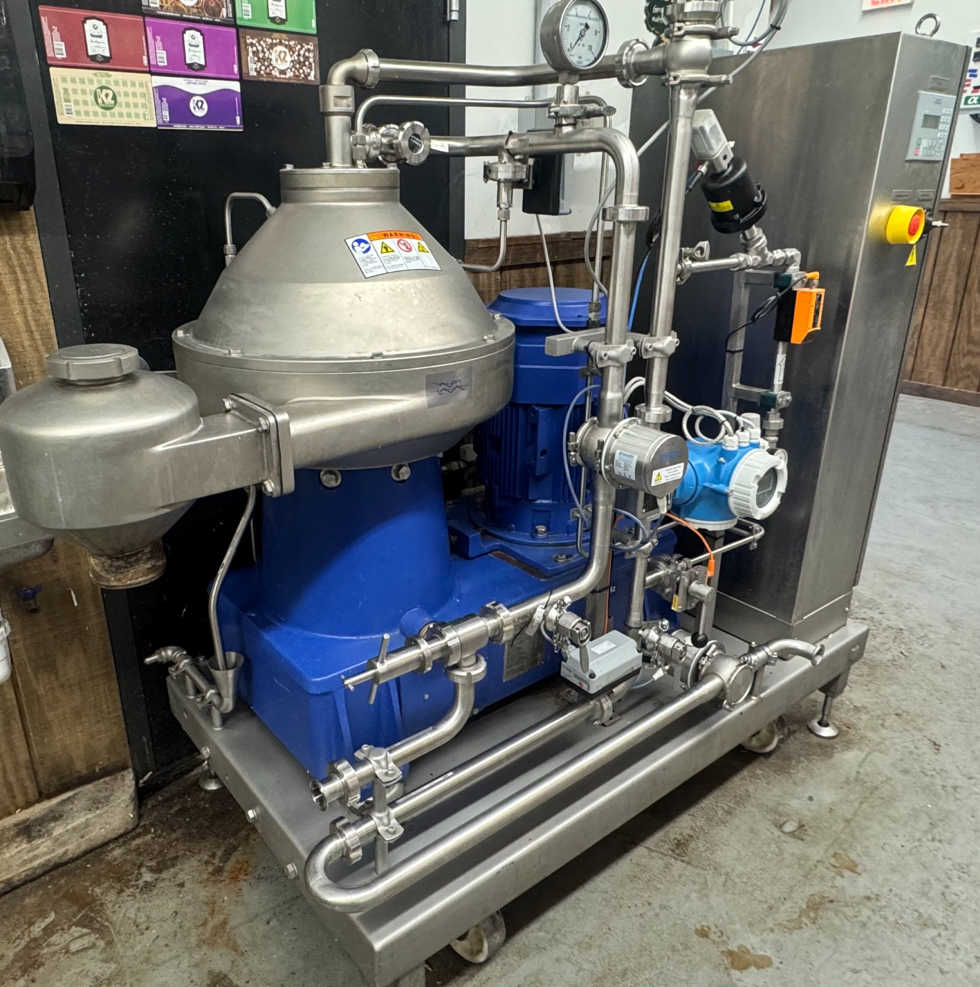 Alfa Laval Brew 20 Centrifuge Separator VNPX 507. 5 - 15bbl hr 208v 3ph well maintained!