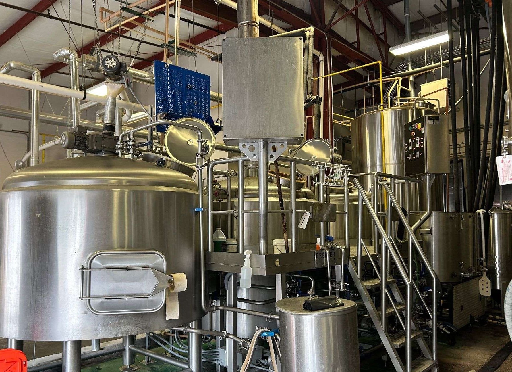 15bbl Premier Stainless Steam Brewhouse 3 vessel ready to ship!