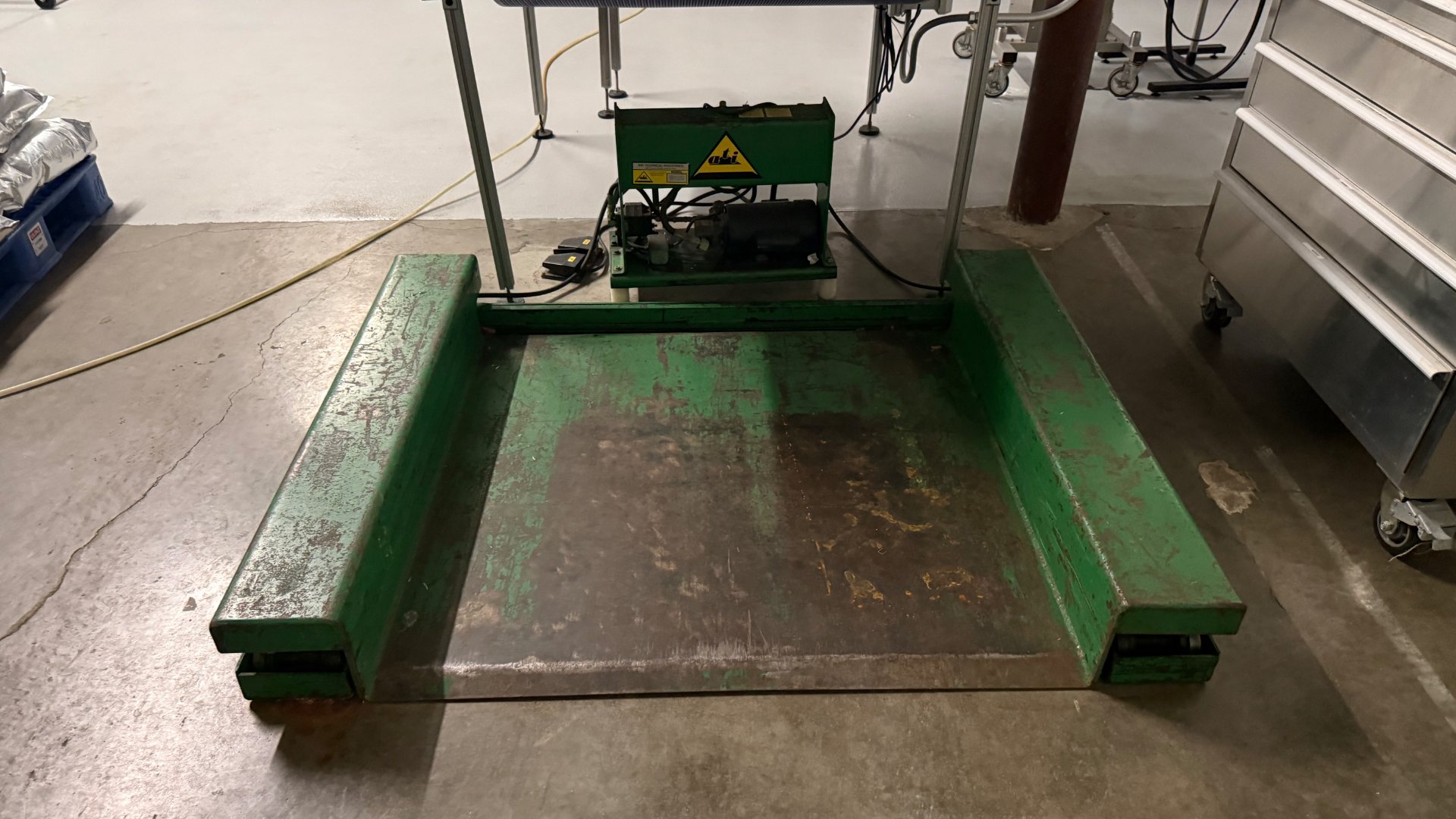 Air Technical Industries ZLD5048E Scissor Lift Table: Hydraulic Lift Platform With Foot Pedal Control