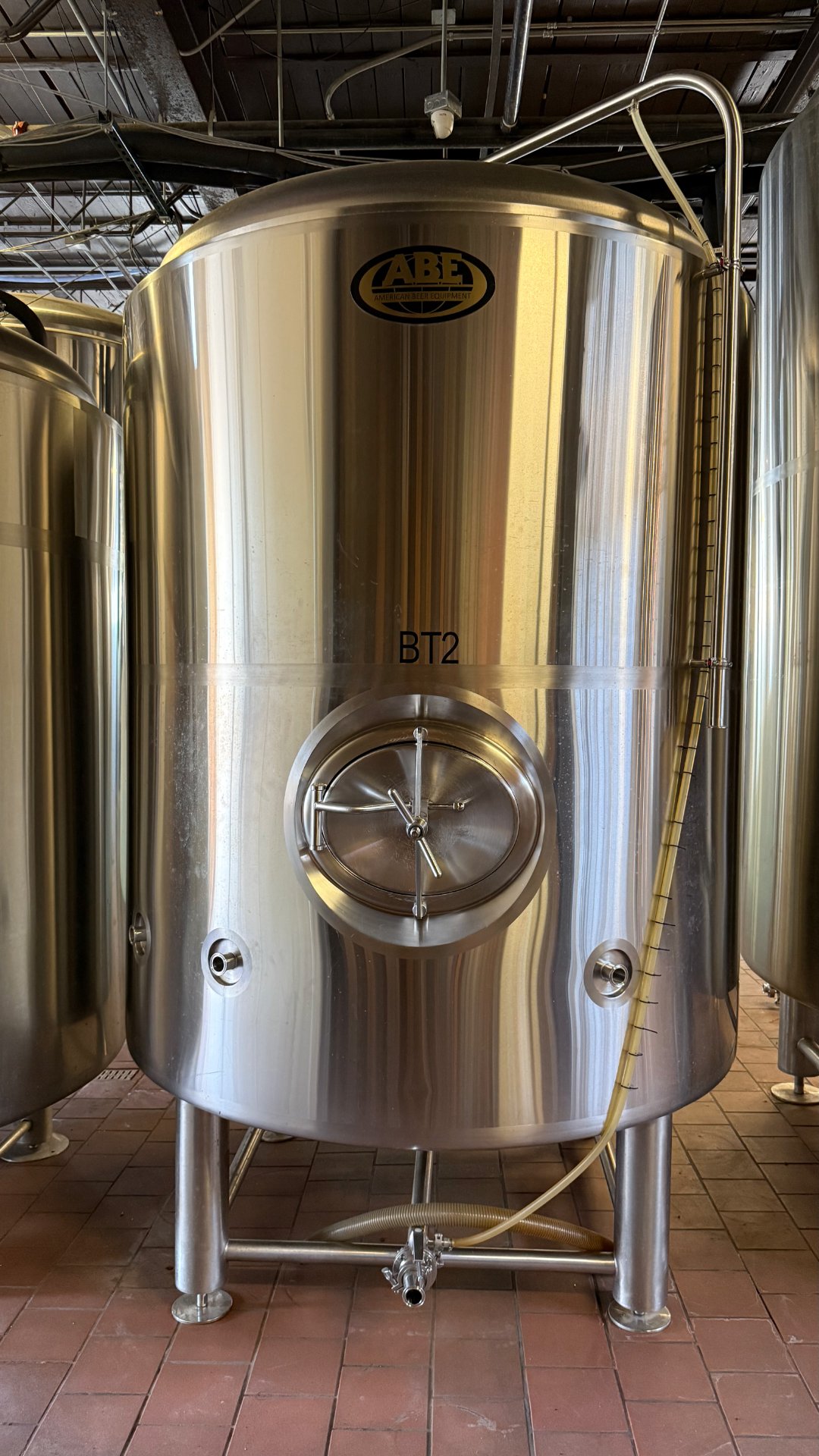 30 BBL (930 Gallon) ABE Glycol Jacketed Stainless Steel Brite Tank