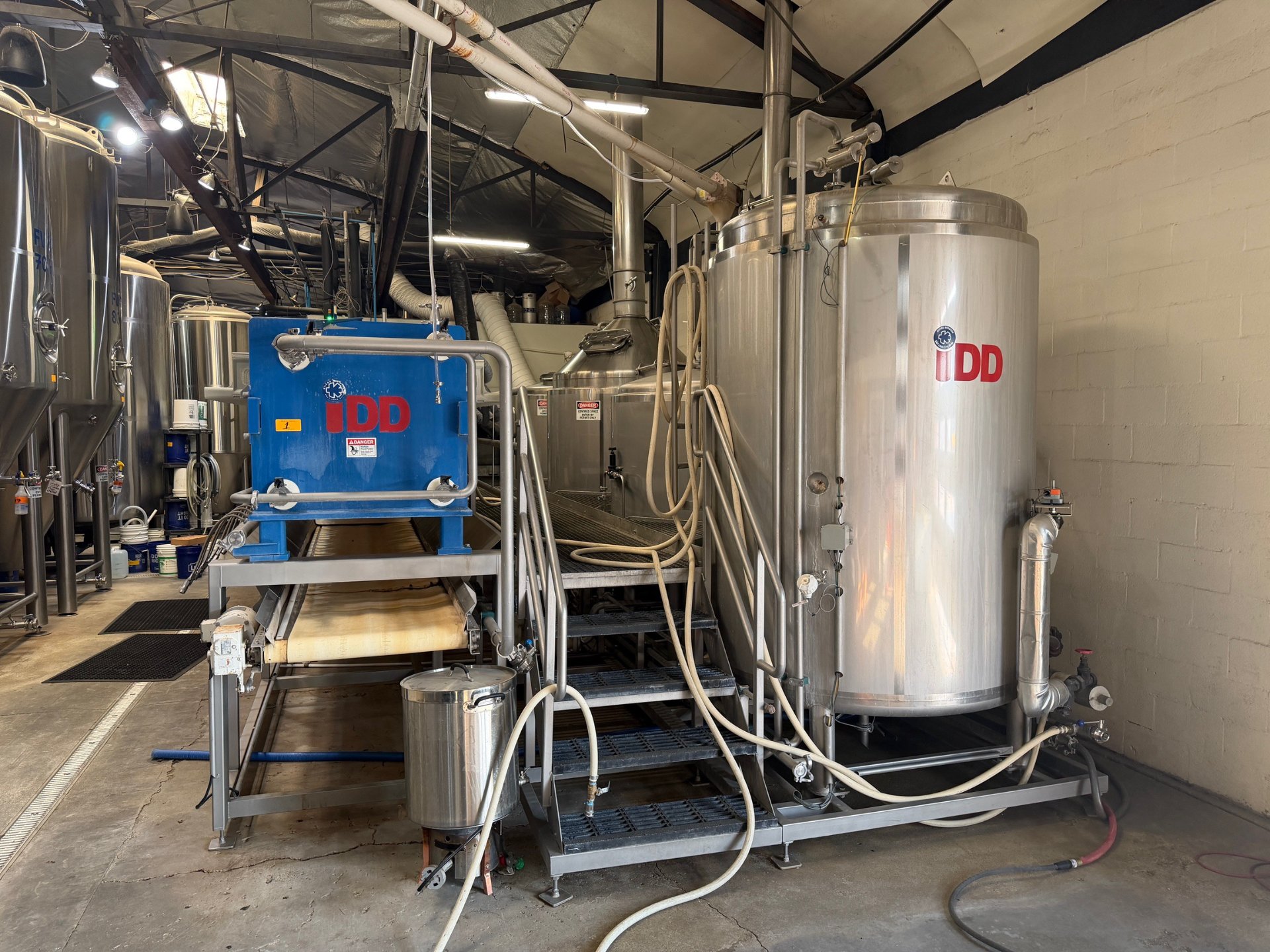 iDD 20 HL 3-Vessel High Efficiency Brewhouse HEBS with BK, MT, HLT and mash filter press