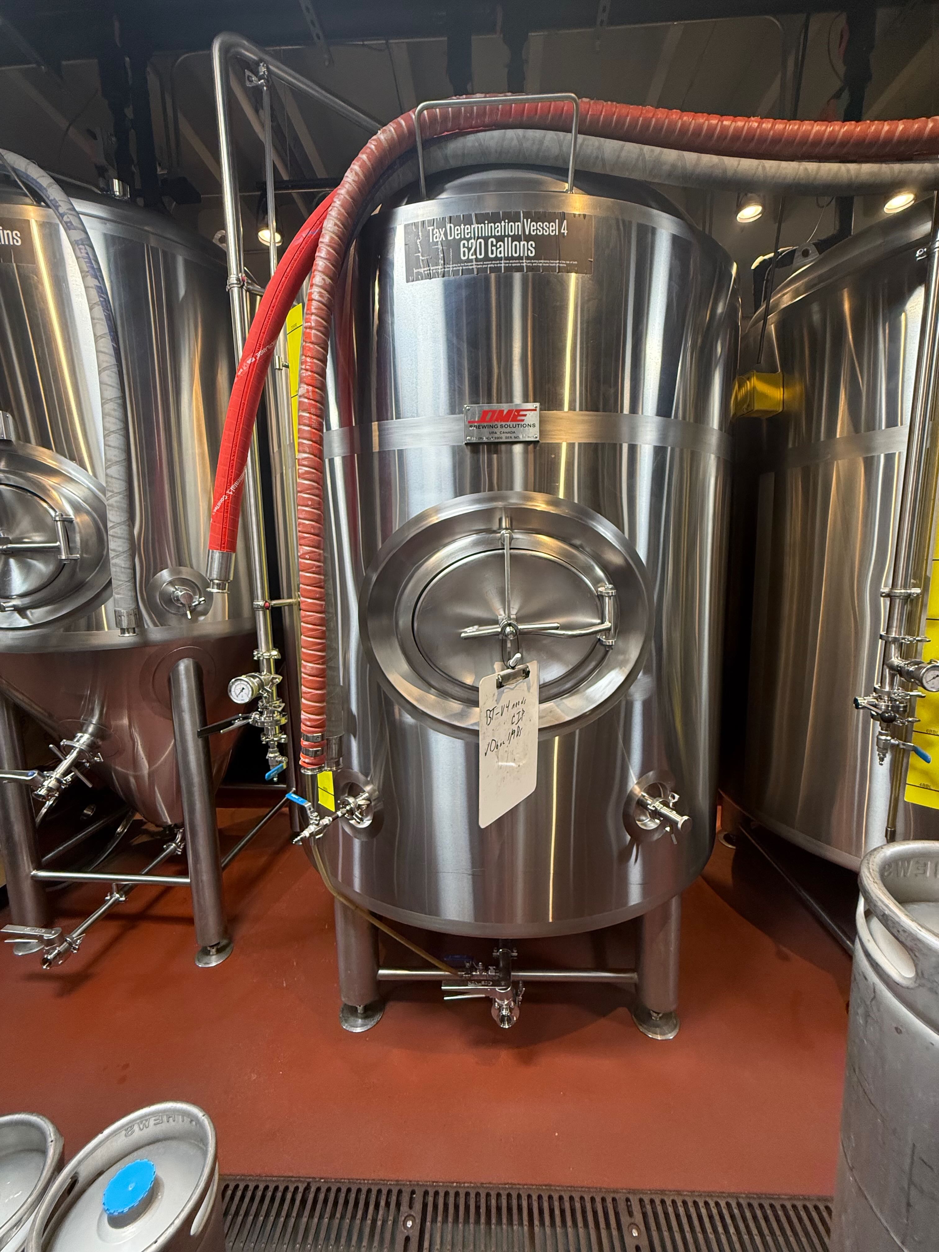 DME 20 bbl Insulated Glycol Jacketed Brite Tank - 3 available!